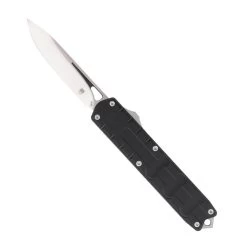 CobraTec Knives CTEBLKM390DNS Enforcer 3.25" OTF Drop Point Plain M390 Steel Blade/Black Aluminum Handle