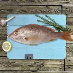 Toadfish Outfitters XL Folding Cutting Board With Knife Sharpener -Camping Equipment Shop Cuttingboardwithfishstock2