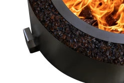 Breeo Luxeve 24" Smokeless Fire Pit With Lid & Glass -Camping Equipment Shop Luxeve Bronze Vein AmberBrown 1