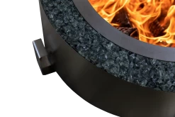 Breeo Luxeve 24" Smokeless Fire Pit With Lid & Glass -Camping Equipment Shop Luxeve Bronze Vein Gray 1