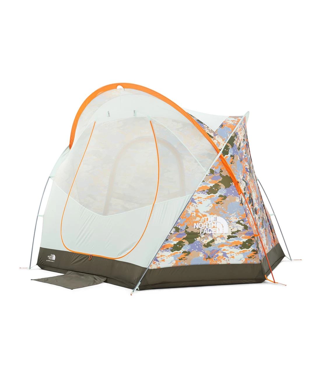 The North Face Homestead Super Dome 4 Tent - Sweet Lavender Cloud Camo Print/New Taupe Green
