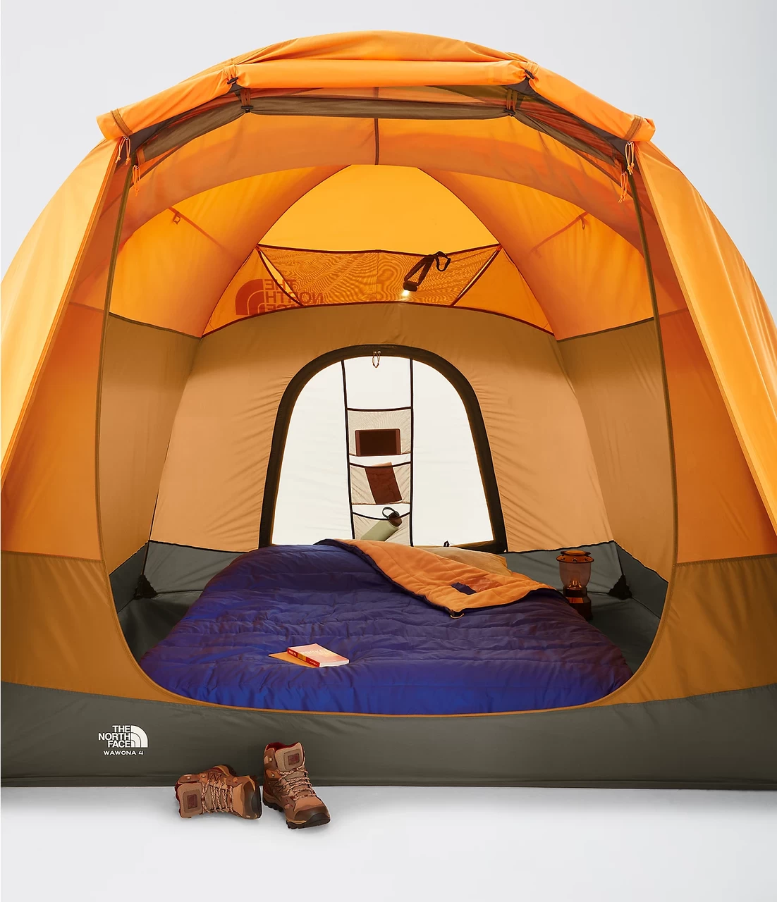 The North Face Wawona 4 Tent - Light Exuberance Orange/Timber Tan/New Taupe Green 6 The North Face Wawona 4 Tent - Light Exuberance Orange/Timber Tan/New Taupe Green - Image 4