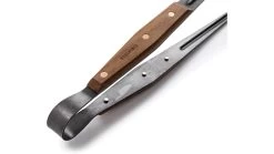Barebones Cowboy Grill Tongs -Camping Equipment Shop opplanet barebones cowboy grill tongs stainless steel natural walnut 16 l x 4 5 w x 1 5 h inches ckw 462 av 5
