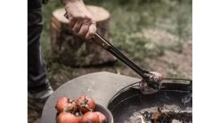 Barebones Cowboy Grill Tongs -Camping Equipment Shop opplanet barebones cowboy grill tongs stainless steel natural walnut 16 l x 4 5 w x 1 5 h inches ckw 462 av 8