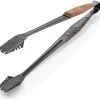 Barebones Cowboy Grill Tongs -Camping Equipment Shop opplanet barebones cowboy grill tongs stainless steel natural walnut 16 l x 4 5 w x 1 5 h inches ckw 462 main