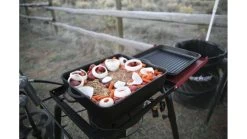 Camp Chef Cast Iron Square Dutch Oven -Camping Equipment Shop opplanet camp chef 13 cast iron square dutch oven 8 qt black do13s usage 1