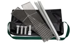 Fireside Outdoor Quad-Fold Grilling Grates -Camping Equipment Shop opplanet fireside outdoor quad fold grilling grates for pop up fire pit 24 in cdgg24 quad av 2