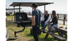 HitchFire F-20 Propane Passenger Side Gas Grill -Camping Equipment Shop opplanet hitchfire f 20 propane gas grill black large hfg01f2001 av 9