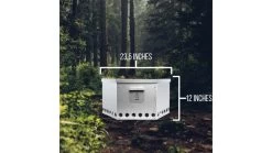 Hot Ash Rover Travel Fire Pit -Camping Equipment Shop opplanet hot ash rover travel fire pit stainless steel stv trvl frpt av 6