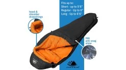 Hyke & Byke Eolus Ultralight Goose Down Sleeping Bag, 800FP, 15F Degrees -Camping Equipment Shop opplanet hyke byke eolus ultralight goose down sleeping bag 800fp 15f degrees 10053460294 av 3