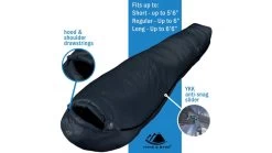 Hyke & Byke Snowmass Ultralight Down Sleeping Bag, 650FP, 0F Degrees -Camping Equipment Shop opplanet hyke byke snowmass ultralight down sleeping bag 650fp 0f degrees 8758755910 av 2