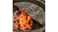 Kamado Joe Half Moon Soapstone -Camping Equipment Shop opplanet kamado joe big joe half moon soapstone cooking surface gray large bj hcgsstone av 2