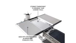 Overland Vehicle Systems Komodo Camp Kitchen 30 Overland Vehicle Systems Komodo Camp Kitchen -Camping Equipment Shop opplanet overland vehicle systems komodo camp kitchen dual grill skillet folding shelves rocket tower 30100001 av 9
