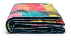 Rumpl Printed Nanoloft Blanket -Camping Equipment Shop opplanet rumpl nanoloft blanket printed chromatic voyage jessie katey 1 person tnlb jk1 1 av 2