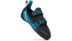 Scarpa Boostic Climbing Shoes -Camping Equipment Shop opplanet scarpa boostic climbing shoes black azure 45 70071 000 blkazr 45 av 4